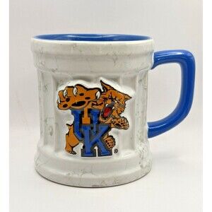 UK University of Kentucky Coffee Mug Cup Marble Column Design NCAA Wildcats Used